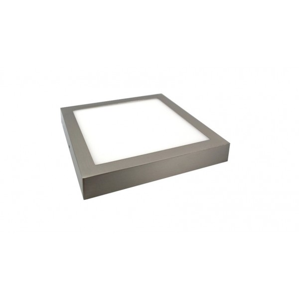 Downlight panel Cuadrado LED Superficie Cromado 13W